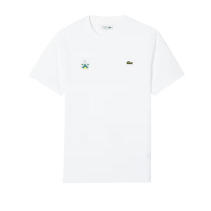Camiseta Lacoste Rolex Paris Masters - Blanca