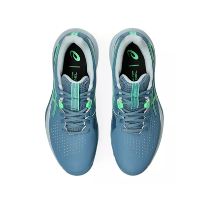 Asics Gel-Challenger 15 Men Padel Shoes - Saba Blue/ Vital Green