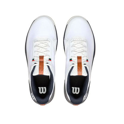 Wilson Rush Lite 5 Clay Court Men Tennis Shoes - White/Navy/Tofu
