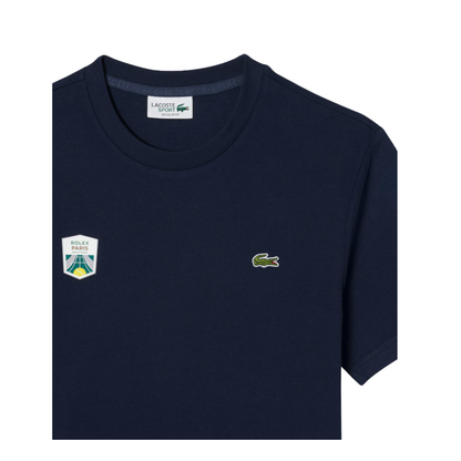 Camiseta Lacoste Rolex Paris Masters - Azul marino