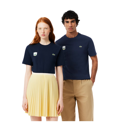 Camiseta Lacoste Rolex Paris Masters - Azul marino