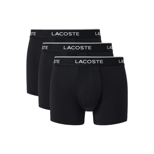 Lacoste 3-Pack Cotton Boxers - Black