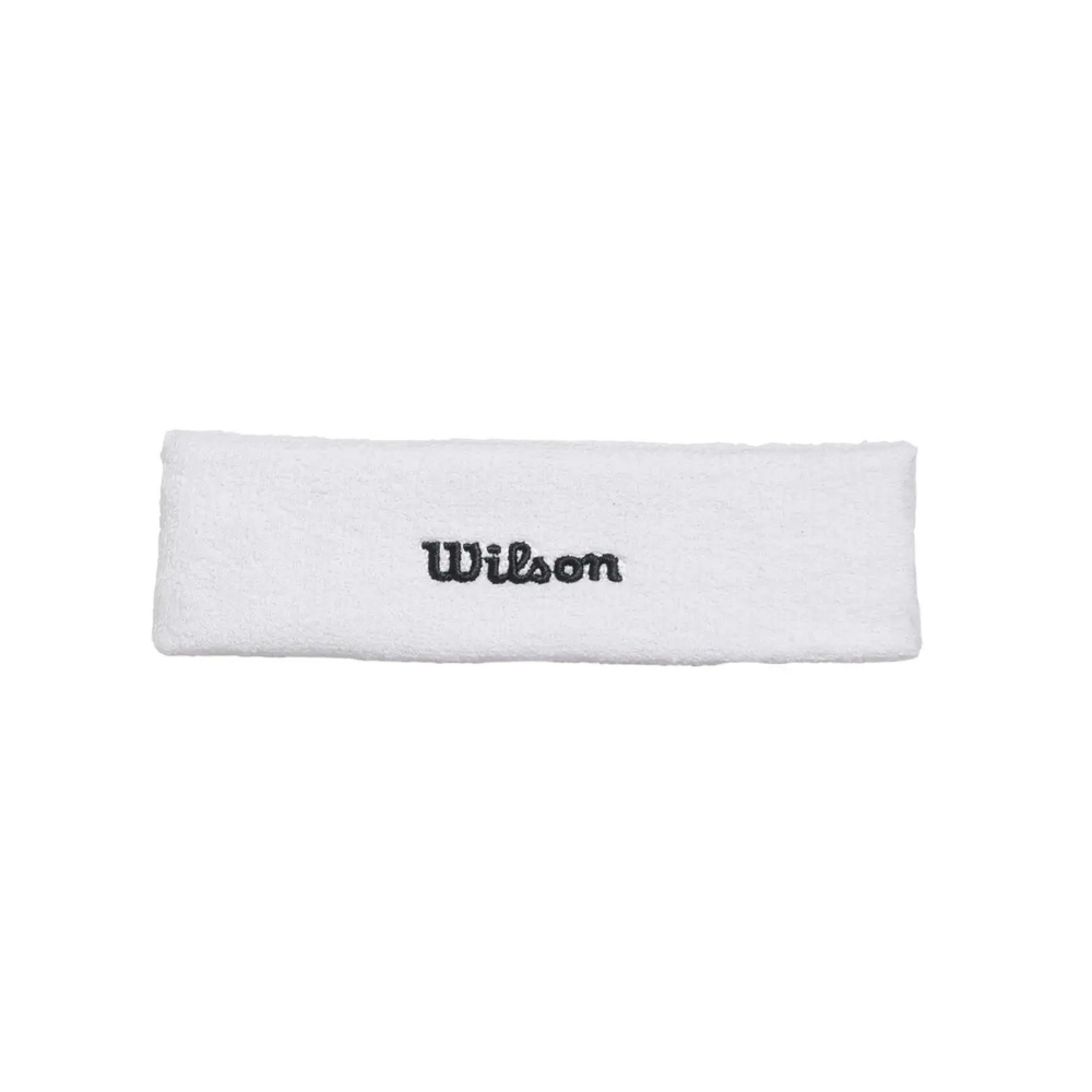 Wilson Elastic Headband - White/Back