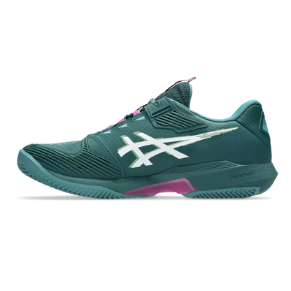 Asics Solution Speed FF 4 Clay Court Men Tennis Shoes - Dark Neptune/White