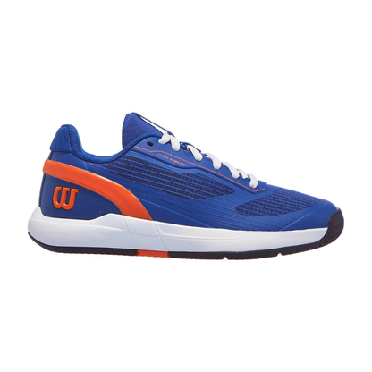 Wilson Rush Pro 5 Junior Tennis Shoes - Blue/White/Orange