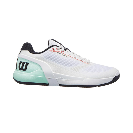 Sapatilhas de Ténis Masculina Wilson Rush Pro 5 All Court - Branco/Bay/Coral