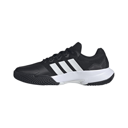 Adidas Gamecourt 2 All Court Men Tennis Shoes - Black/Silver