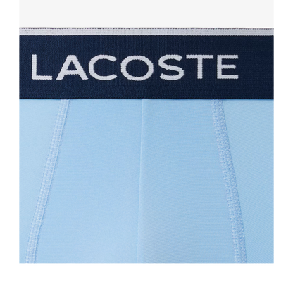 Lacoste 3-Pack Cotton Boxers - Blue