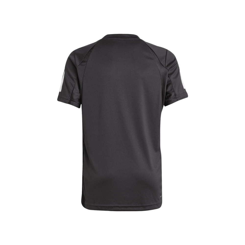 Adidas Club 3 Stripe Boy T-Shirt - Black