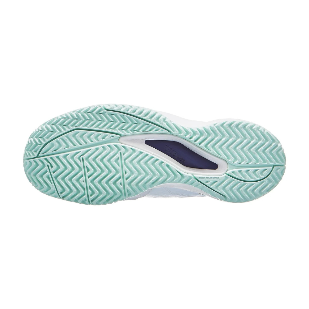 Sapatilhas de Ténis Junior Wilson Rush Pro Ace - Branco/Bay/Azul Skipper