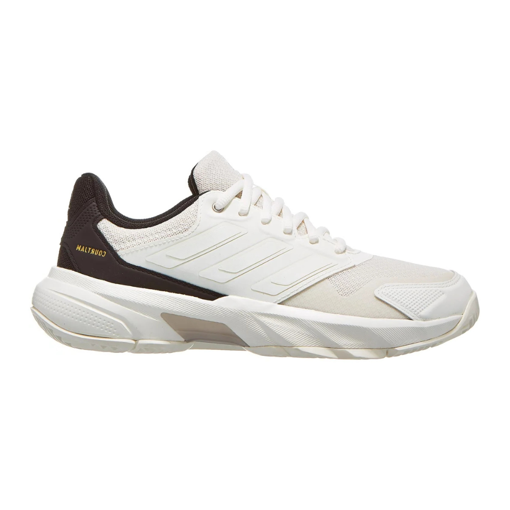 Zapatillas de Tenis Mujer Adidas CourtJam Control 3 Piso Mixto - Blanco/Negro