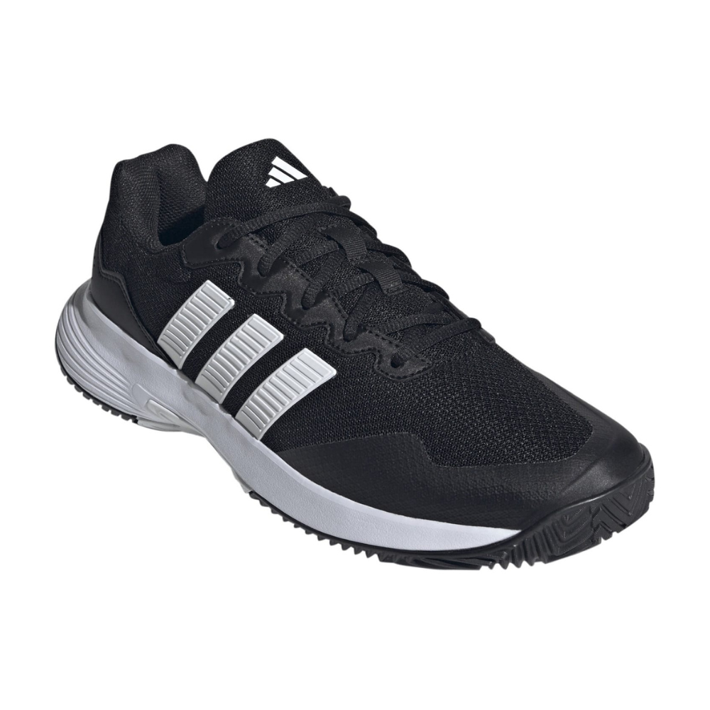 Adidas Gamecourt 2 All Court Men Tennis Shoes - Black/Silver
