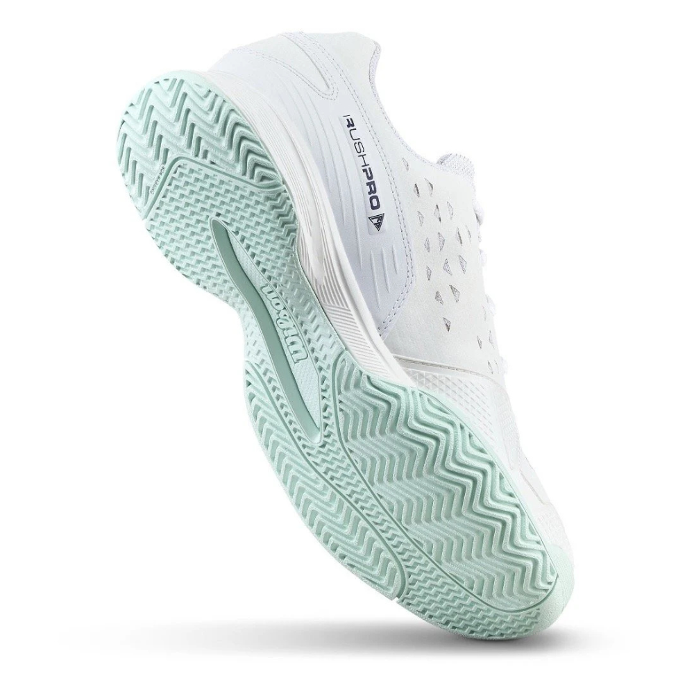 Wilson Rush Pro L Junior Shoes - White/Mint Green