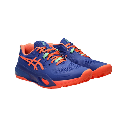 Sapatilha de Padel Masculina Asics Gel-Resolution X - Azul/Coral