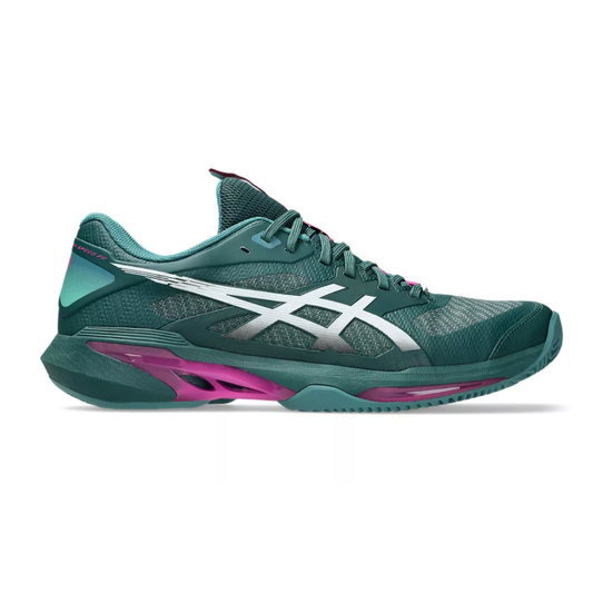 Asics Solution Speed FF 4 Clay Court Men Tennis Shoes - Dark Neptune/White