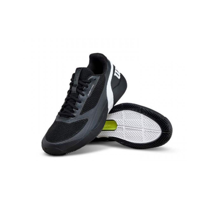 Sapatilhas de Ténis Masculina Wilson Rush Pro 5 Clay Court - Preto/Branco