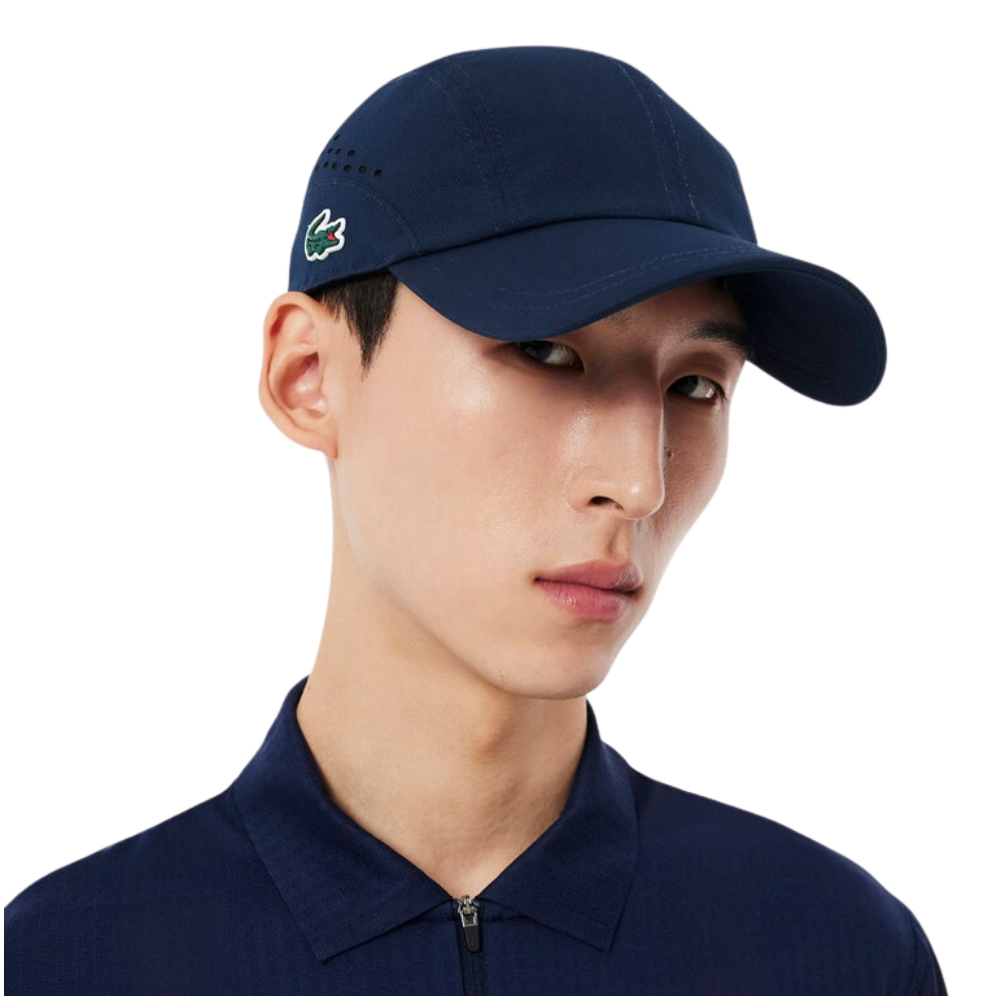 Lacoste Diamondo Taffeta Cap - Marine