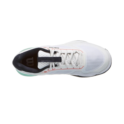 Sapatilhas de Ténis Masculina Wilson Rush Pro 5 All Court - Branco/Bay/Coral