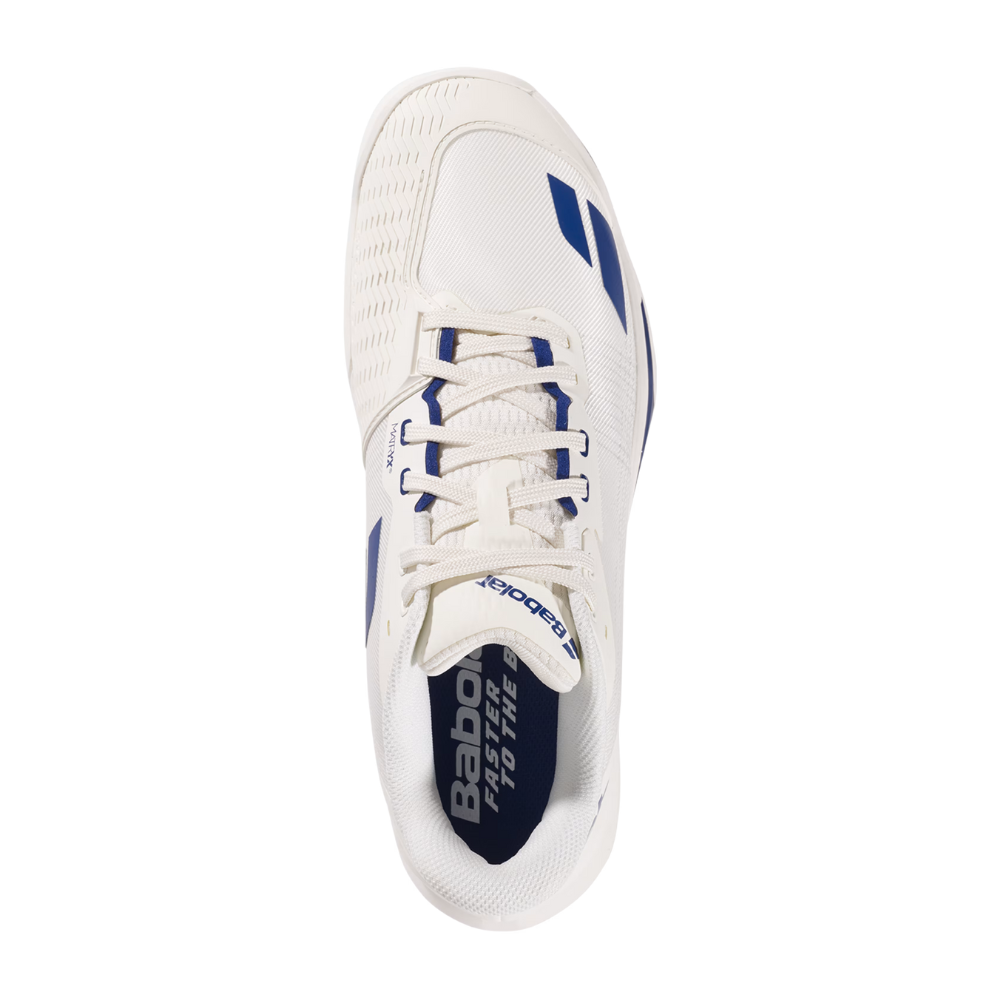 Babolat Jet Mach 4 All Court Men Tennis Shoes - Cream/Dark Blue