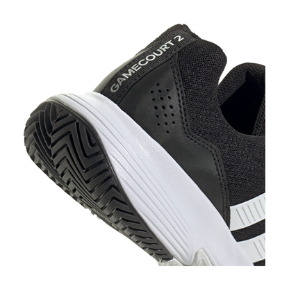 Adidas Gamecourt 2 All Court Men Tennis Shoes - Black/Silver
