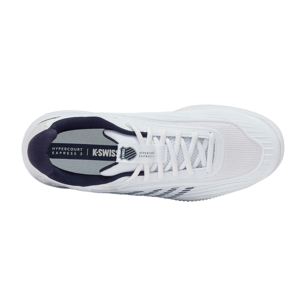 K-Swiss Hypercourt Express 3 Clay Court Men Tennis Shoes - White/Silver