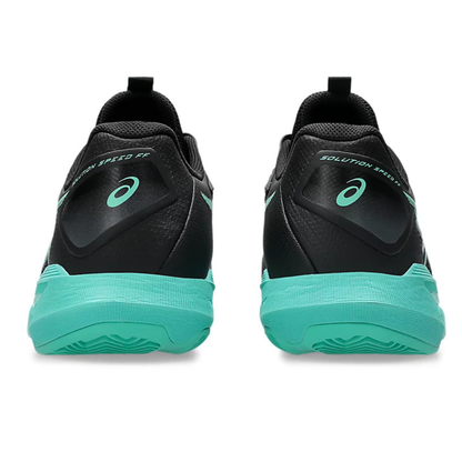 Asics Solution Speed FF 4 Clay Court Men Tennis Shoes - Black/Aurora Green