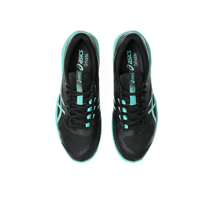 Asics Solution Speed FF 4 Clay Court Men Tennis Shoes - Black/Aurora Green