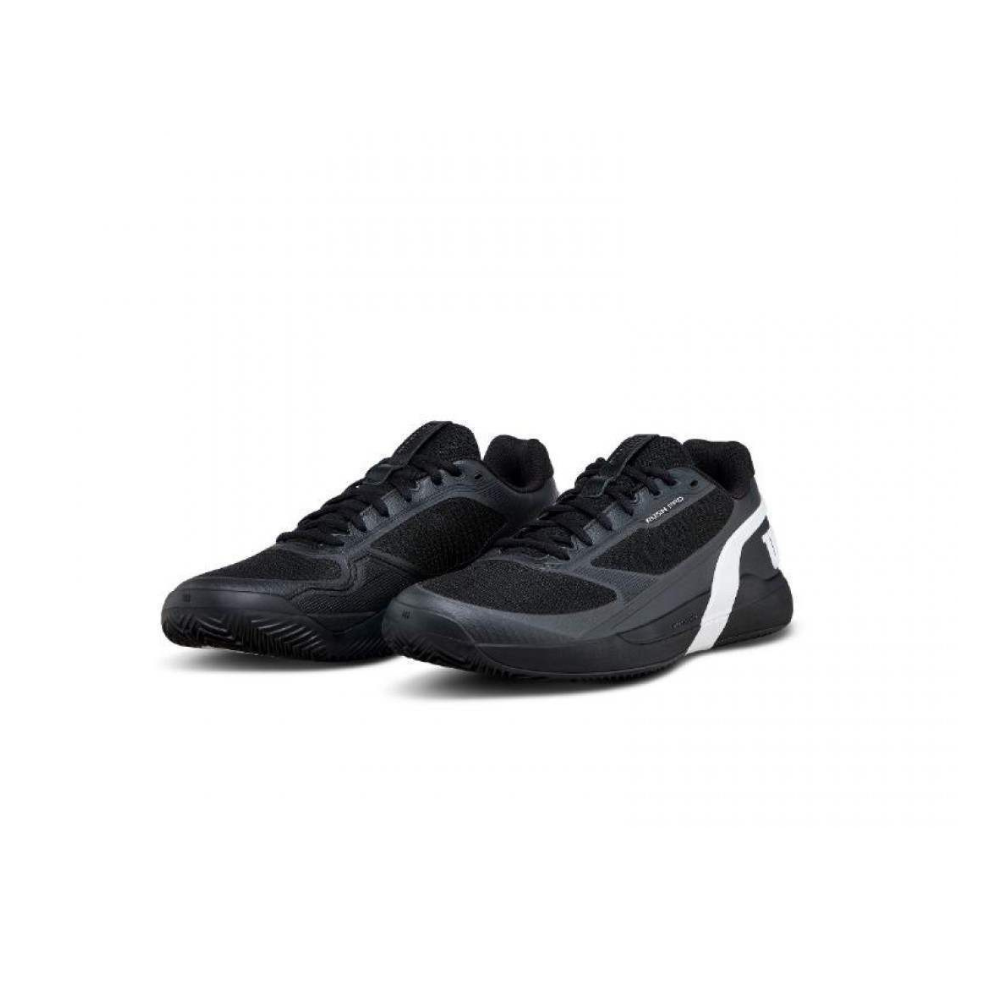 Sapatilhas de Ténis Masculina Wilson Rush Pro 5 Clay Court - Preto/Branco