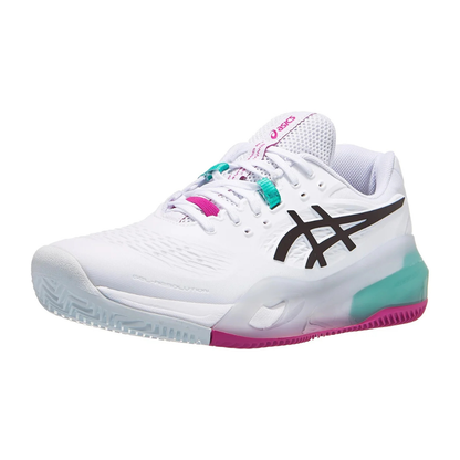 Asics Gel-Resolution X Clay Court Men Tennis Shoes - White/Aurora Green