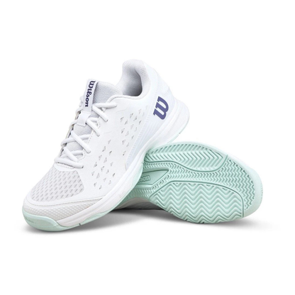 Wilson Rush Pro L Junior Shoes - White/Mint Green