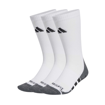 Adidas Cushioned Crew Traxion 3P Socks - White