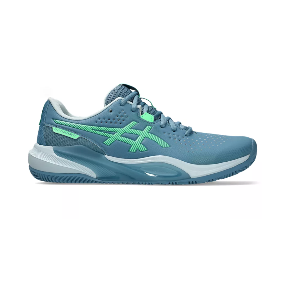 Asics Gel-Challenger 15 Men Padel Shoes - Saba Blue/ Vital Green
