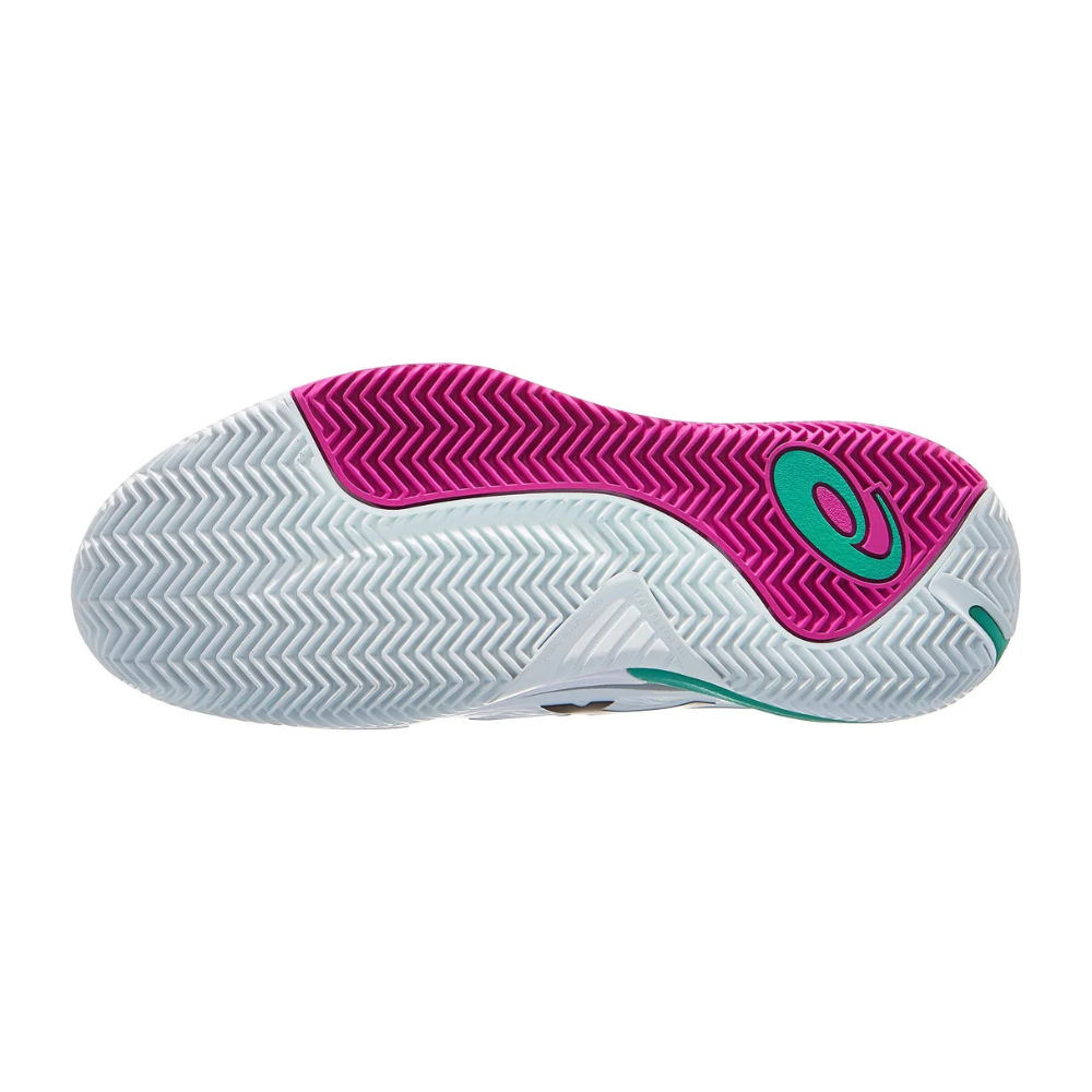 Asics Gel-Resolution X Clay Court Men Tennis Shoes - White/Aurora Green
