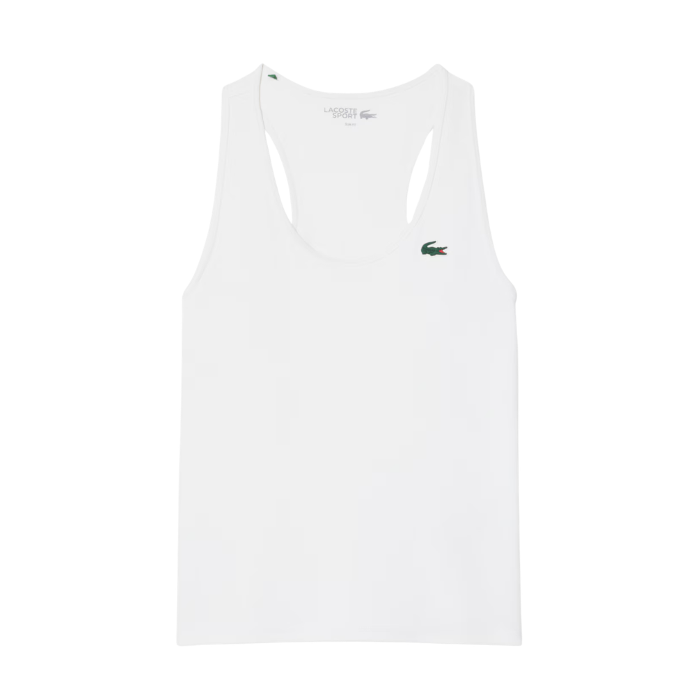 Lacoste Sport Tank Top Slim Fit Women - White