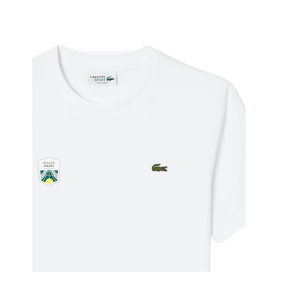 Camiseta Lacoste Rolex Paris Masters - Blanca