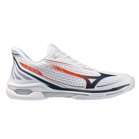 Sapatilhas de Ténis Masculina Mizuno Wave Exceed Tour 7 Clay Court - Branco / Azul marinho