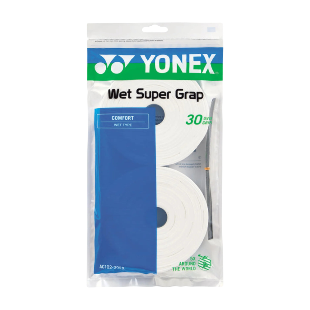 Yonex Wet Super Grap Overgrip - White (Unit)