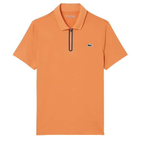 Lacoste Polo Jacquard Ultra-Dry Men - Orange