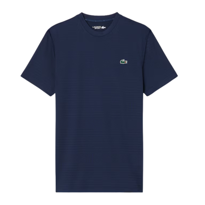 Lacoste Tennis Jacquard Ultra- Dry T-Shirt Men - Navy