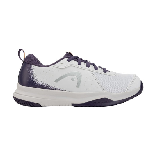 Head Sprint Court 4.0 All Court Junior Tennis Shoes - Light Grey/Purple Night
