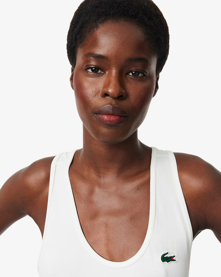 Lacoste Sport Tank Top Slim Fit Women - White