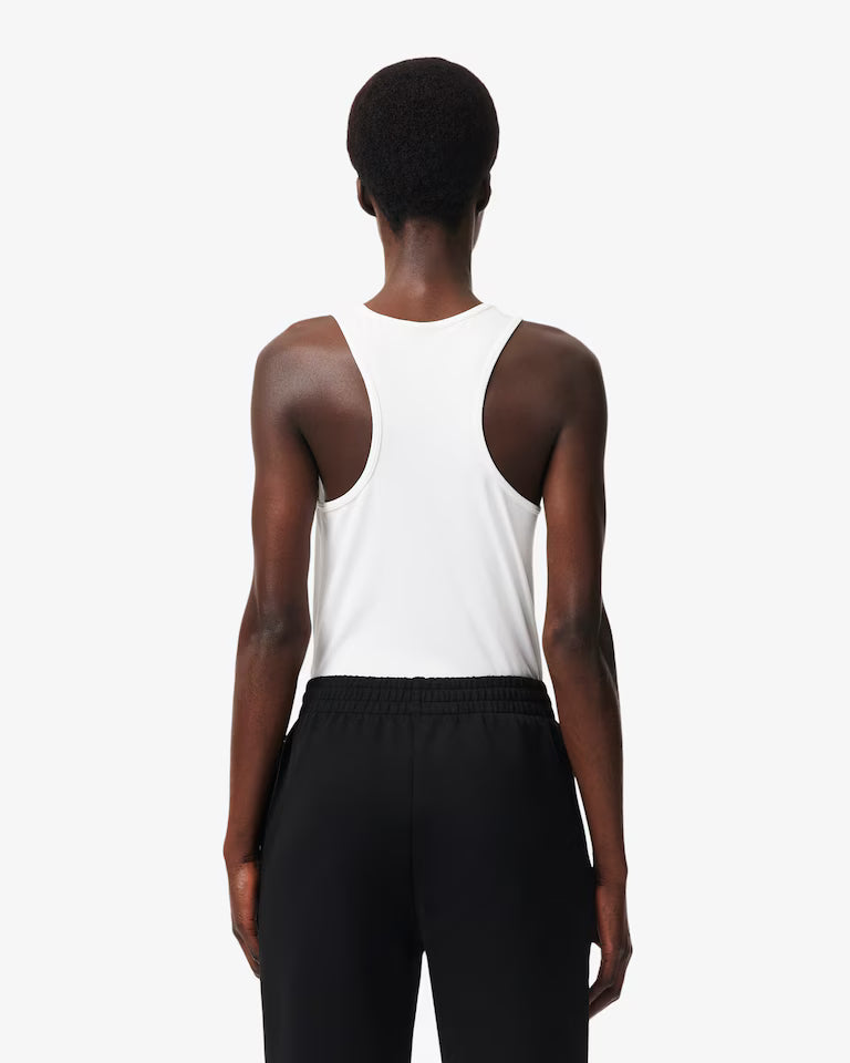 Lacoste Sport Tank Top Slim Fit Women - White
