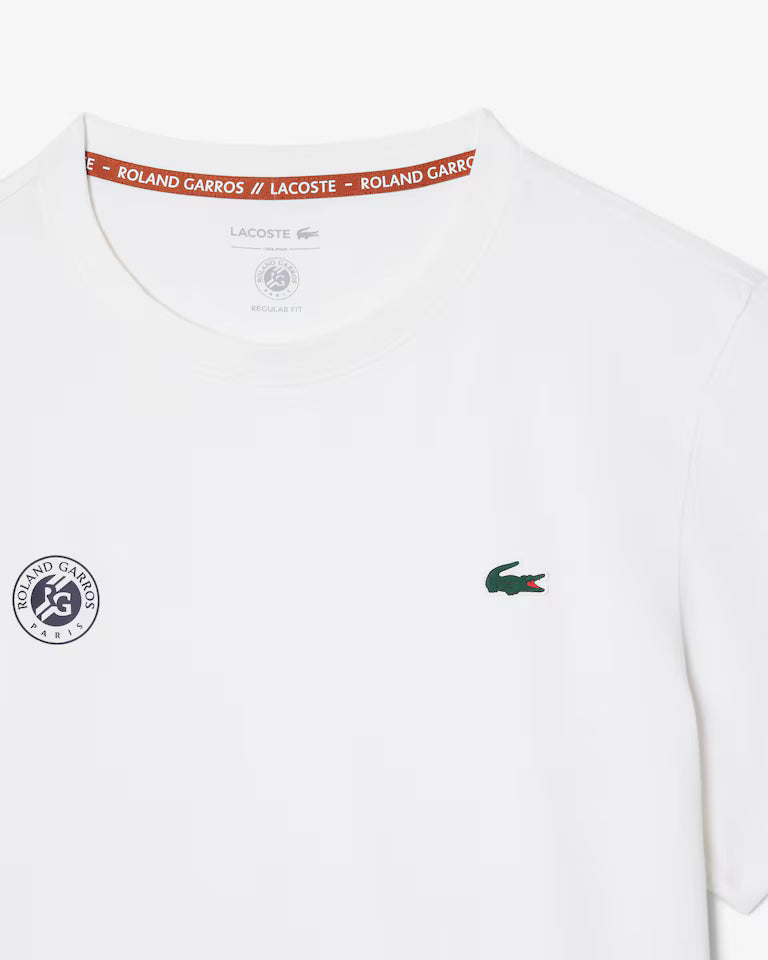 Lacoste Roland Garros Ultra- Dry T-Shirt Men - White