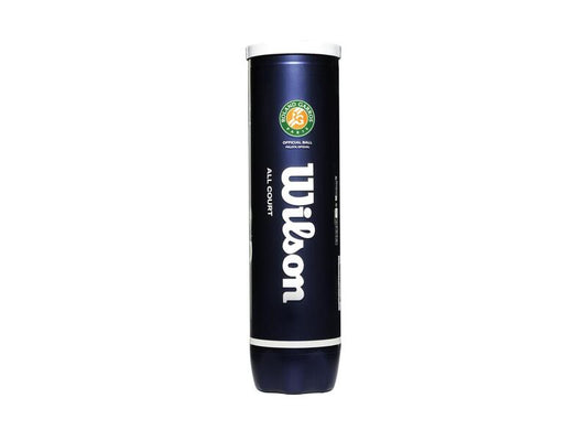 Pelota de tenis Wilson Roland Garros para todas las superficies - Tubo de 4 pelotas
