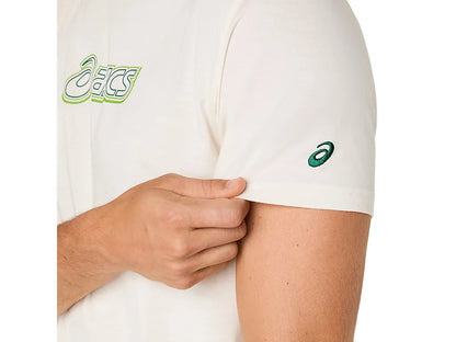 Asics Logo Graphic Men T-Shirt - Cream