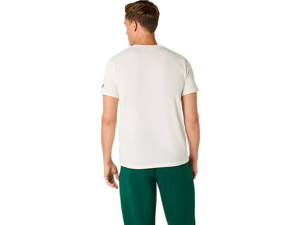 Asics Logo Graphic Men T-Shirt - Cream