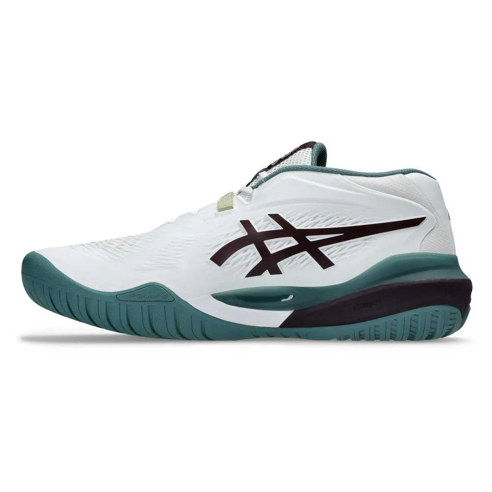 Zapatillas de Tenis Hombre Asics Gel-Resolution X Piso Mixto - Blanco/Berenjena Oscuro
