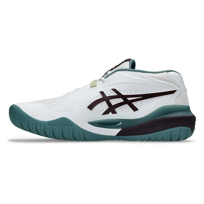 Zapatillas de Tenis Hombre Asics Gel-Resolution X Piso Mixto - Blanco/Berenjena Oscuro