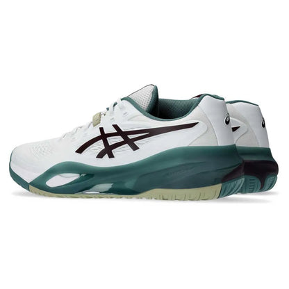 Zapatillas de Tenis Hombre Asics Gel-Resolution X Piso Mixto - Blanco/Berenjena Oscuro