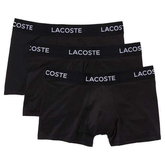 Lacoste 3-Pack Microfiber Boxers - Black